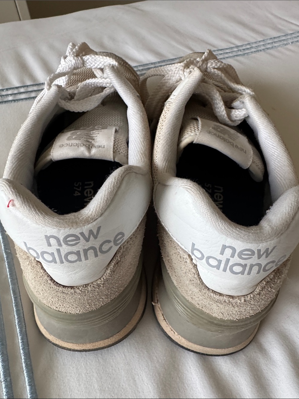 New Balance Women’s Tan Suede & Mesh Running Sneakers 👟 - Picture 2 of 6